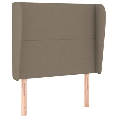 Produktbild von vidaXL Kopfteil mit Ohren Taupe 103x23x118/128 cm Stoff