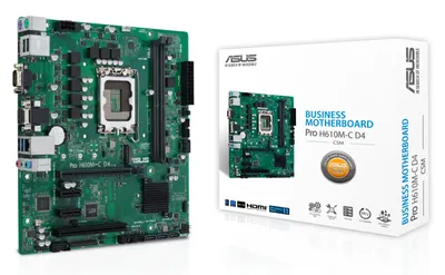 Produktbild von ASUS 90MB1A30-M0EAYC PRO H610M-C D4-CSM Intel H610 LGA 1700 micro ATX