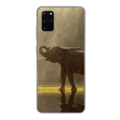 Produktbild von MuchoWow® Handyhülle Schutzhülle Hülle für Samsung Galaxy S20 Plus Elefant - Wasser - Tiere - Natur Silikon Softcase Handy Hülle - Hartschale
