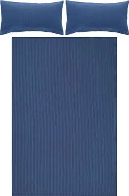 Produktbild von Erwin Müller Bettwäsche Rosenheim" dunkelblau 1x 200x220 cm + 2x 40x80 cm"