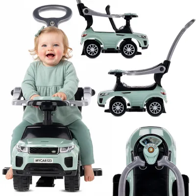 Produktbild von Baby-Fahrzeug mit Griff und Klemme Sportwagen Salbei Sun Baby