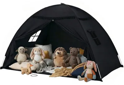 Productafbeelding van Bettzelt Draagbaar - Kinderkamer - Speelhuis - Vouwbaar - Groot Formaat - Voor Meisjes/Jongens - Speeltent