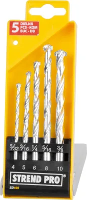 Immagine prodotto di Set di punte Strend Pro SD105, 5 pezzi, 4-10 mm, per muratura