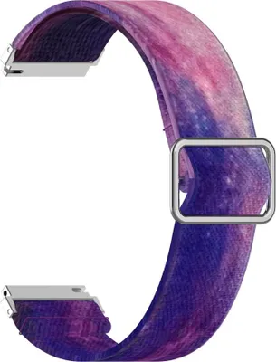 Produktbild von Smartwatch Armband Armbänder 20 mm für Samsung Galaxy LG Watch Honor Garmin, Farbe:Sternenhimmel
