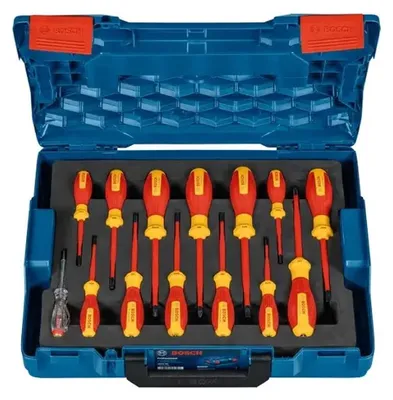 Image de Tournevis VDE Screwdriver Set mixed 14pc - BOSCH - 1600A02NF9