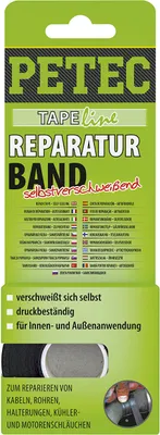 Produktbild von Petec Klebeband Reparaturband selbstverschweißend 5m x 19mm x 0,5mm 94905