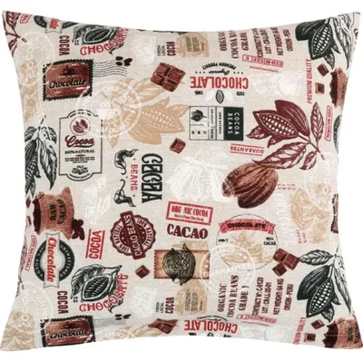 Zdjęcie produktu dla Poduszka EMA – 45 x 45 cm – beżowa, brązowa