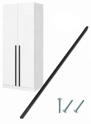 Produktbild von DC Langer Möbelgriff Schwarz Matt Aluminium 100 cm