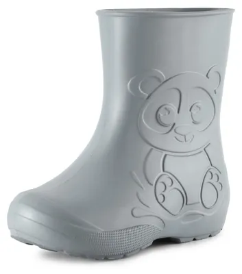 Produktbild von Ladeheid Eva Kinder Jungen Mädchen Gummistiefel Regenschuhe LA-CA-10 (Grau, 30/31 EU)