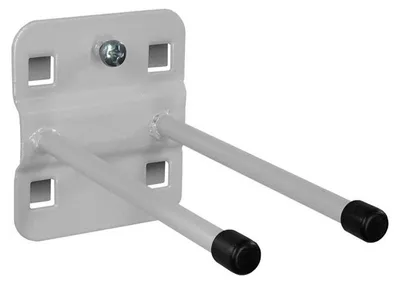 Produktbild von ADB Lochwand-Halter, doppelt mit geradem Hakenende, 100 mm