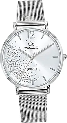 Imagen del producto de Reloj de pulsera analógico plateado para mujer, modelo Mademoiselle, con correa de acero inoxidable (D2UGO695346)