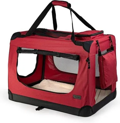 Produktbild von Reisebox für Hunde und Katzen, 60x42x44cm, stabil, stoff, 12kg