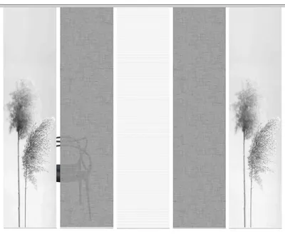 Produktbild von 80922 Schiebegardine IRLOS, Digitaldurck, Seidenoptik, 260x60 cm
