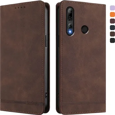 Obrázek produktu pro Pouzdro pro Honor 20 Lite/Honor 10i, retroPolyuretankožené flip pouzdro s stojánkem a přihrádkami na karty Hnědý