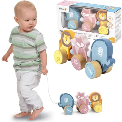 Obrázok produktu pre Drevené zvieratko na ťahanie Viga Toys