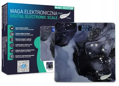 Zdjęcie produktu dla Waga Łazienkowa Analityczna Smart 180Kg, Bmi, Tłuszcz, Mięśnie, Aplikacja