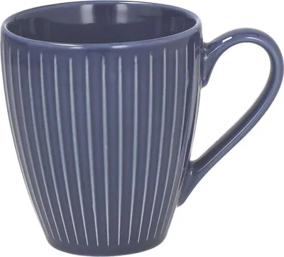 Produktbild von TOGNANA 3er Set Kaffeebecher / Becher Relief Algarve aus Keramik, 430 ml., in blau