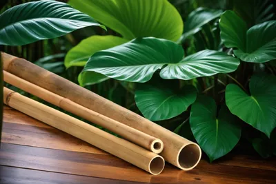 Image de Canne de bambou - Golden Timber Bambou de Chine 200cm 2-3 cm
