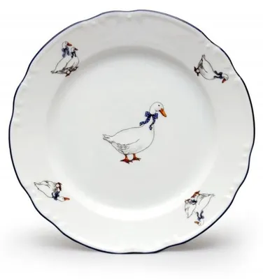 Produktbild von Thun 1794 Dessertteller, Gänse, 19 cm, Tschechisches Porzellan, Konstanz, Thun