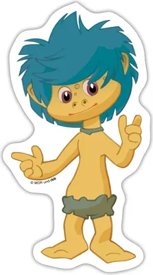 Produktbild von Spreadshirt Sanmännchen Und Seine Freunde Plumps Sticker Aufkleber, 10 x 10 cm, Mattweiß
