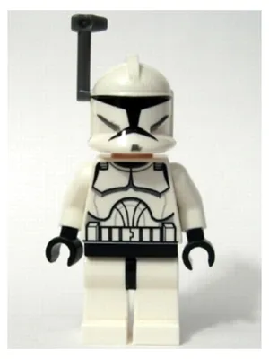 Obrázek produktu pro LEGO Minifigurka: Klonský voják (fáze 1) - Hledáč (tmavě šedá) (sw0200)