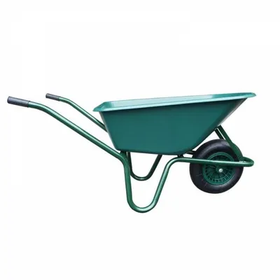 Obrázok produktu pre LIVEX Trakař 100 l nafukovací, plastové telo 100 kg, zelený rám Farba: Zelená