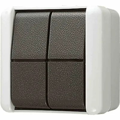 Image de JUNG Interrupteur à bascule 805W WG800 IP44 Séries 805W (805W)