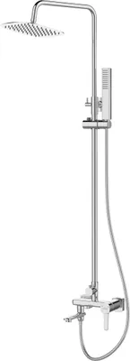 Produktbild von BADLAND Duschsäule GLAMOUR Duschsystem, Brausegarnitur in Silber