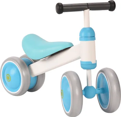 Produktbild von Kinder Laufrad Balance Lauflernrad Spielzeug mit 4 Räder für Kinder Geschenk 1-3 Jahren Blau
