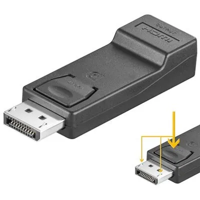 Produktbild von DisplayPort 1.2 > HDMI (ST-BU) Adapter Schwarz