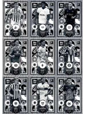 Immagine prodotto di Topps Match Attax Bundesliga - 2025/26 - Tutti e 9 i capolavori in bianco e nero