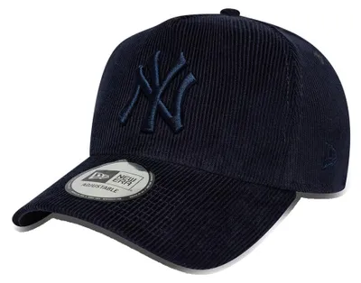 Produktbild von New Era MLB 9FORTY E-Frame Cord Cap New York Yankees dark navy