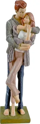 Produktbild von formano Dekofigur Paar stehend modern Wohnraum Figur handbemalt 33 cm