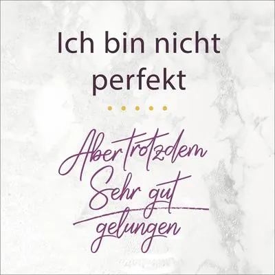 Produktbild von Leinwandbild Nicht Perfekt 27x27 cm