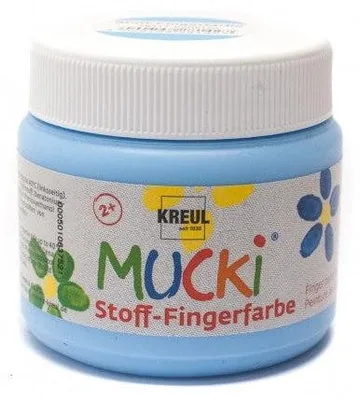 Obrázek produktu pro Prstové barvy na textil 150 ml MUCKI - Blue