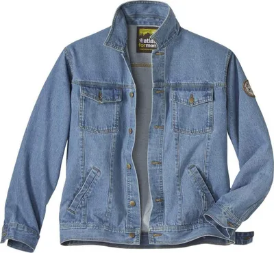 Image de Atlas For Men - Veste en jean pour homme AF1885 (L) (Bleu)