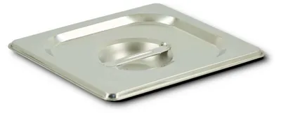 Produktbild von HOOZ GN 1/6 Deckel ohne Löffelaussparung, rostfreier Edelstahl, Temperaturbeständig von -40° bis 300°C, lebensmittelechter Gastronormbehälter Deckel
