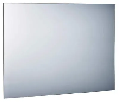 Framelose Wandspiegel 100 cm, beleuchtet, Silber