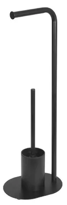 Produktbild von SAMBA Ständer mit Toilettenpapierhalter und WC-Bürste, Schwarz