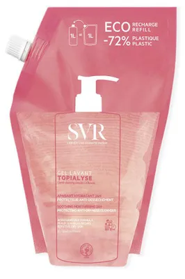 Image de SVR Topialyse, Gel lavant apaisant et hydratant jusqu'à 24 heures, remplacement, 1 l - longue durée !