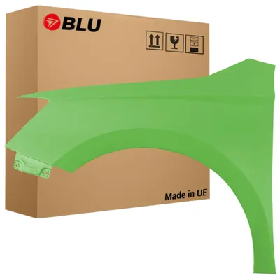 Obrázek produktu pro BLU Blatník náhrada pro Škoda Fabia III 3 NJ3 4VD Levý Zelená Zitronengras | 2014-2022 | Přední | Lakovaný | Připravený k montáži