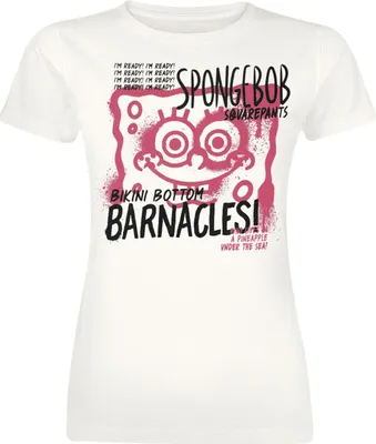Produktbild von SpongeBob Schwammkopf T-Shirt Damen Bikini Bottom Barnacles! beige XL