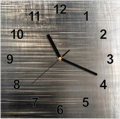 Produktbild von Wanduhr aus Glas mit Motiv Gekratzte Textur- 30 x 30 cm - inkl. Aufhängesystem
