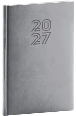 Produktbild von NOTIQUE Wochenplaner, Format Aprint 2027, grau, 15 x 21 cm