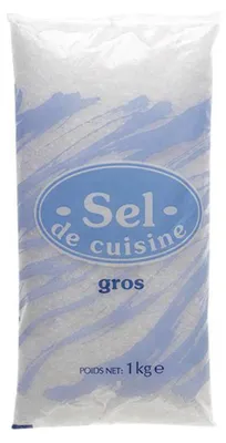 Image de Sel de Cuisine Sel de mer gros grains pour assaisonner les plats 1000g