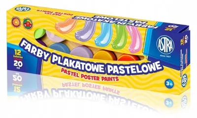 Produktbild von Astra Posterfarben 12 Farben 20 ml Schulmalerei