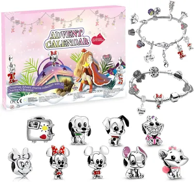 Image de Calendrier de l'Avent 2026 pour enfants, filles, bijoux, bracelet, compte à rebours pour Noël