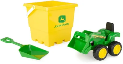 Produktbild von Britains Sandkasten Spielzeug Set John Deere Traktor Bauernhof 3-teilig