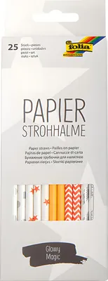 Immagine prodotto di folia 12595 folia cannuccia di carta "GLOWY MAGIC", lunghezza: 200 mm