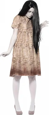Produktbild von Böser Geist Halloween Kostüm für Damen inkl. Perücke Größe: M